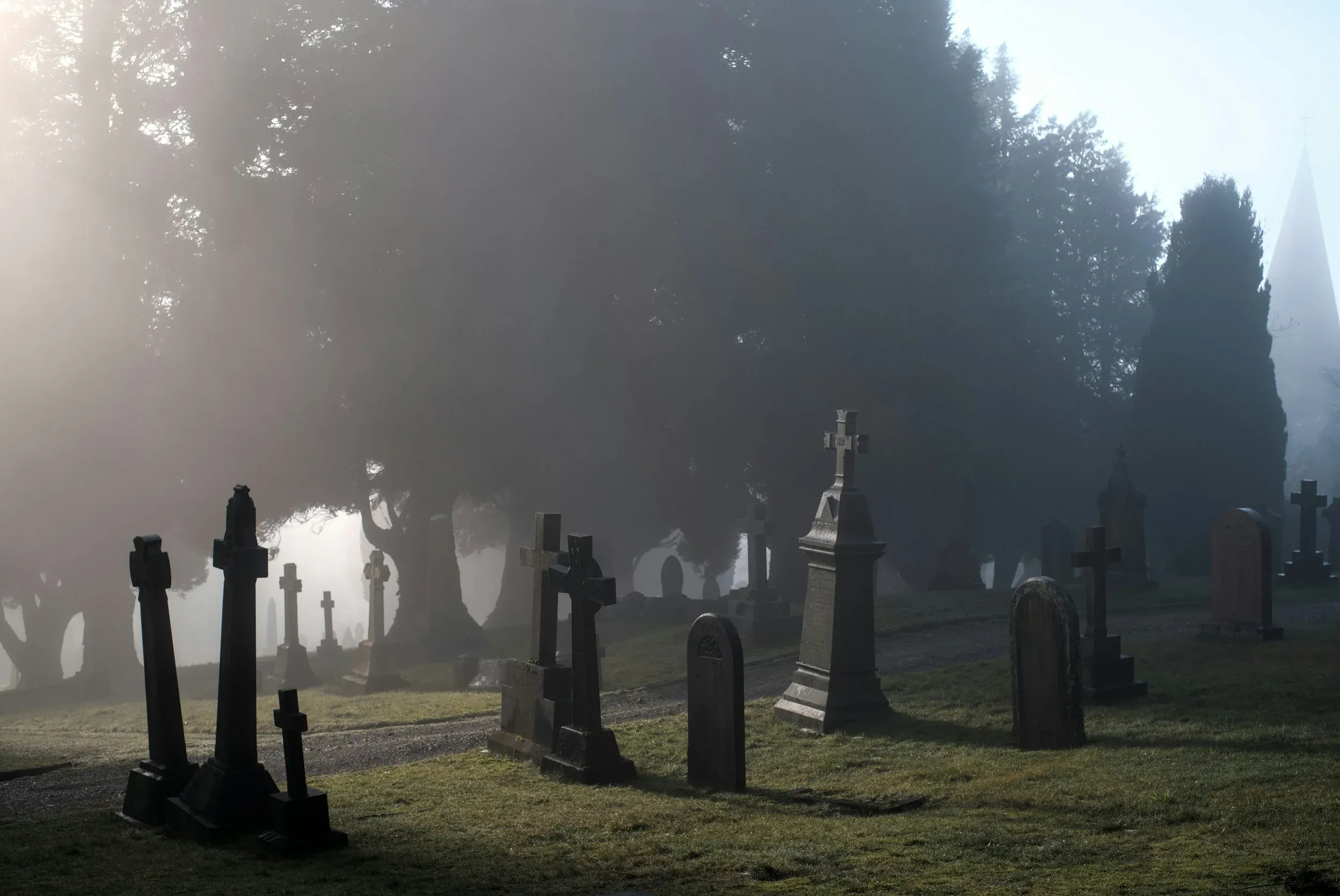  A cemetery… or a graveyard? 